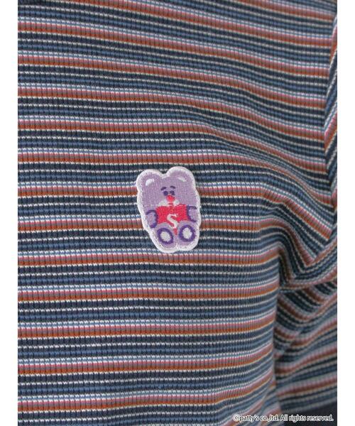 ehka sopo(エヘカソポ)の「【SWIMMER】ボーダーTシャツ(Tシャツ/カットソー・レディース・グリーン/ピンク/ネイビー・F)」の15枚目の写真