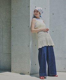 N.（N. Natural Beauty Basic） | ライトオンスワイドデニムパンツ(デニムパンツ)