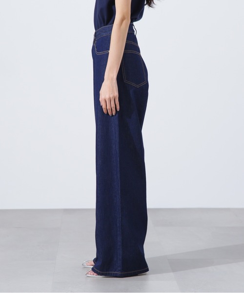 N.(N. Natural Beauty Basic)(エヌエヌナチュラルビューティーベーシック)の「【PS/低身長サイズ】ライトオンスワイドデニムパンツ(デニムパンツ・レディース・ネイビー/ブルー・MEDIUM/PS)」の18枚目の写真