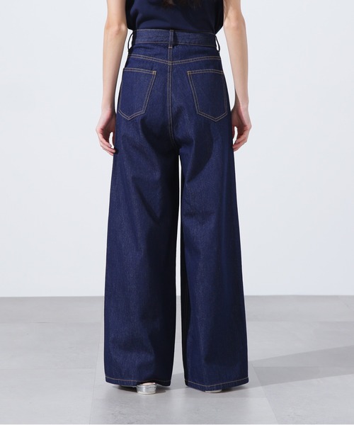 N.(N. Natural Beauty Basic)(エヌエヌナチュラルビューティーベーシック)の「【PS/低身長サイズ】ライトオンスワイドデニムパンツ(デニムパンツ・レディース・ネイビー/ブルー・MEDIUM/PS)」の19枚目の写真