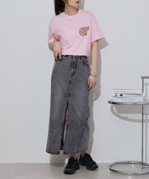 ODD FUTURE（オッドフューチャー）の「Odd Future ロゴ プリントTシャツ（Tシャツ/カットソー・メンズ・ゴールド/ネイビー/ピンク・L/M）」の8枚目の写真