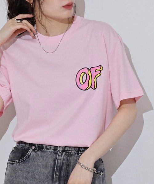 ODD FUTURE（オッドフューチャー）の「Odd Future ロゴ プリントTシャツ（Tシャツ/カットソー・メンズ・ゴールド/ネイビー/ピンク・L/M）」の5枚目の写真