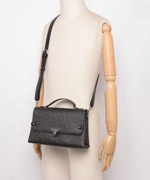 Guess(ゲス)の「MARLENA Top Handle Crossbody ハンドバッグ (ショルダーバッグ・レディース・ダークグレー・ONE SIZE)」の18枚目の写真