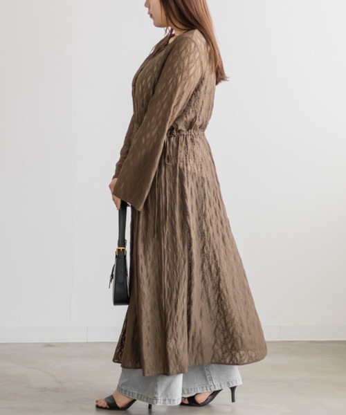 CLETTE(クレット)の「ロング丈シアーレースワンピース(ワンピース・レディース・ブラウン/アイボリー/ブラック・LL/3L/4L)」の13枚目の写真