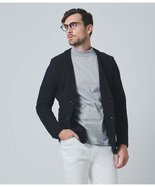 【新品タグ付】ジュンハシモト　ノーカラージャケット junhashimoto（ジュンハシモト）の「NO COLLAR JACKET（ノーカラー