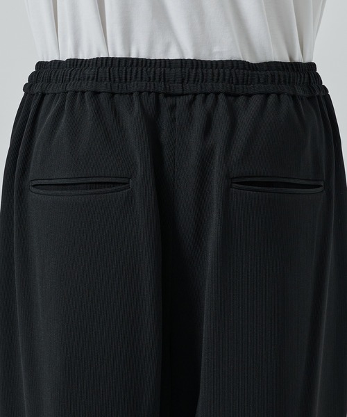 STUDIOUS(ステュディオス)の「DRY DOBBY DOUGI PANTS(スラックス・メンズ・ブラック/グレイッシュベージュ・1/2)」の7枚目の写真