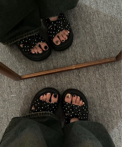 ☆大人可愛い ドット+リボンサンダルで夏を満喫 By kateSpade 楽天市場】ケイトスペード サンダル レディース リボン おしゃれ