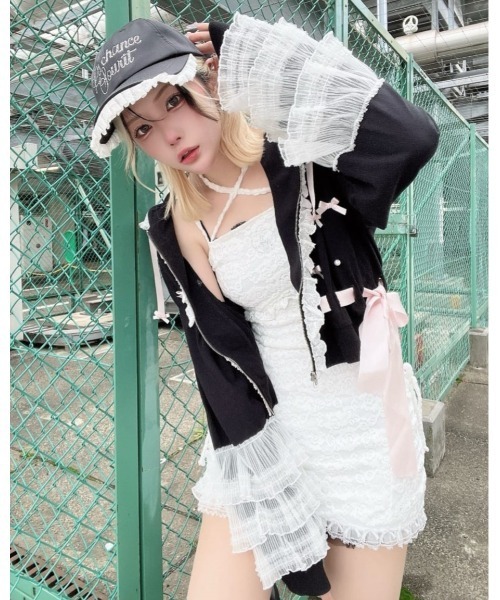 Ank Rouge（アンクルージュ）の「キラキラロゴキャップ（キャップ・レディース・ピンク/ブラック・FREE）」の10枚目の写真