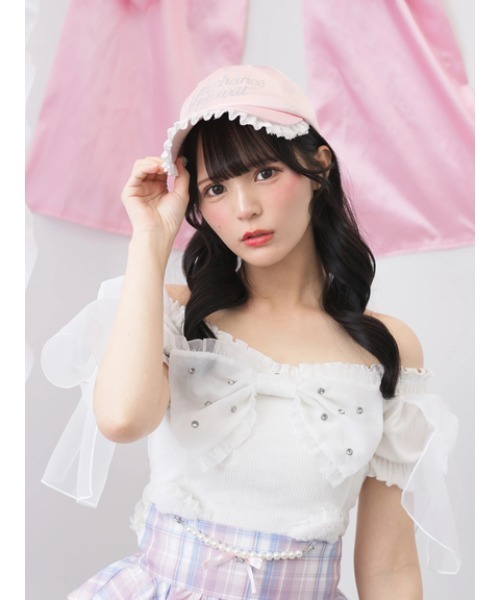 Ank Rouge（アンクルージュ）の「キラキラロゴキャップ（キャップ・レディース・ピンク/ブラック・FREE）」の20枚目の写真