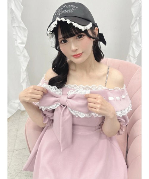 Ank Rouge（アンクルージュ）の「キラキラロゴキャップ（キャップ・レディース・ピンク/ブラック・FREE）」の15枚目の写真
