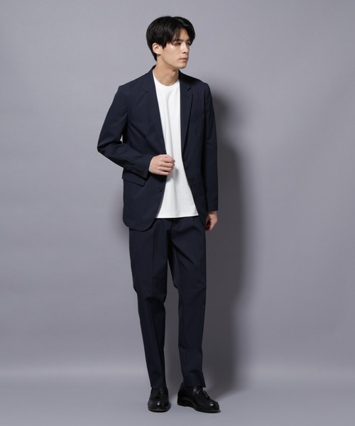 NANO universe（ナノユニバース）の「「Rain Comfort Suit Damerino」RE;NAPES(R)/撥水（セットアップ・メンズ・ネイビー/グレー系その他・XL/L/M/S）」の2枚目の写真