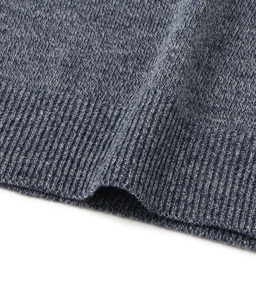 LE CERCLE par rope'(ルセルクルパーロペ)の「ワンポイントロゴスキッパーニット(ポロシャツ・メンズ・グレー/ネイビー/ダークブラウン・L/M/LL)」の8枚目の写真