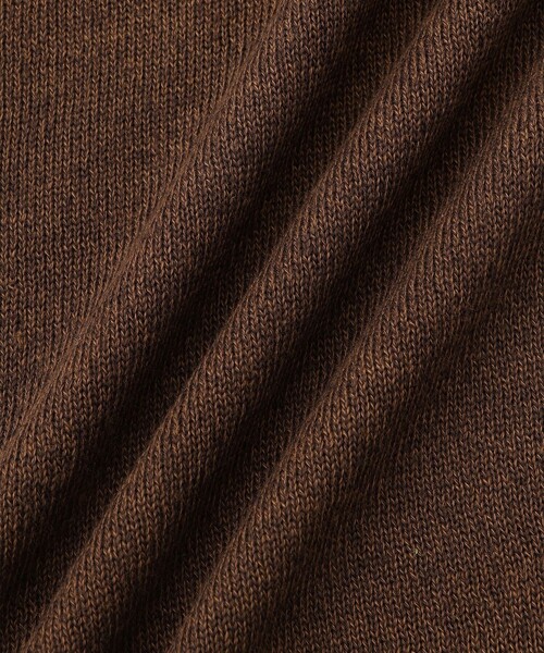 LE CERCLE par rope'(ルセルクルパーロペ)の「ワンポイントロゴスキッパーニット(ポロシャツ・メンズ・グレー/ネイビー/ダークブラウン・L/M/LL)」の5枚目の写真
