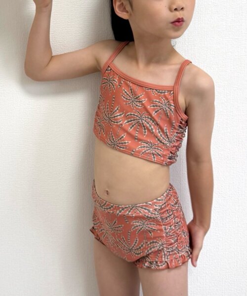CIAOPANIC TYPY（チャオパニックティピー）の「【WEB限定】【KIDS】サイドシャーリングセパレートスイムウェア（水着・キッズ・グリーン/オレンジ・LARGE/X-LARGE/XX-LARGE/SMALL/MEDIUM）」の14枚目の写真