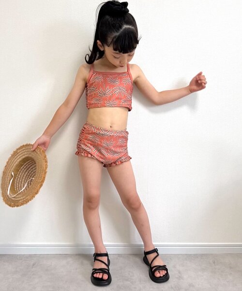 【新品】チャオパニックティピー　水着　セパレート水着　ショートパンツ　茶 ◇2024水着がついに予約販売スタート！ - CIAOPANIC TYPY(チャオ