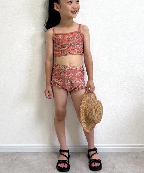 CIAOPANIC TYPY（チャオパニックティピー）の「【WEB限定】【KIDS】サイドシャーリングセパレートスイムウェア（水着・キッズ・グリーン/オレンジ・LARGE/X-LARGE/XX-LARGE/SMALL/MEDIUM）」の19枚目の写真