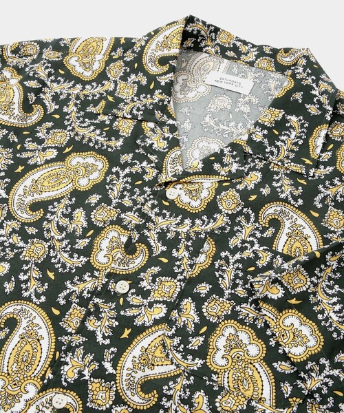 Saturdays NYC（サタデーズ ニューヨークシティ ）の「Canty Open Collar Paisley Printed SS Shirt（シャツ/ブラウス・メンズ・レッド/グリーン・L/M/S/XL/X-SMALL）」の18枚目の写真