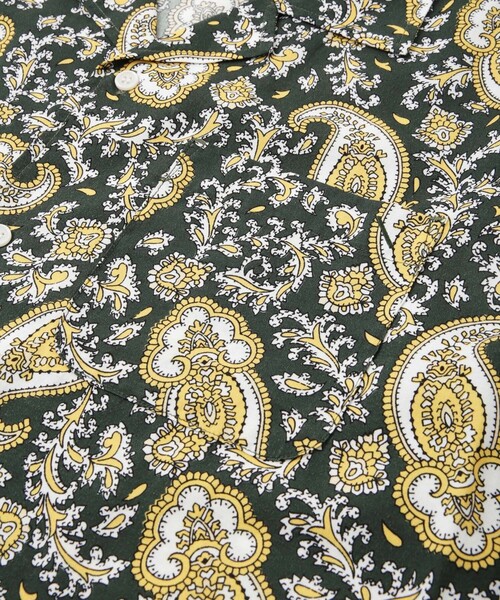 Saturdays NYC（サタデーズ ニューヨークシティ ）の「Canty Open Collar Paisley Printed SS Shirt（シャツ/ブラウス・メンズ・レッド/グリーン・L/M/S/XL/X-SMALL）」の16枚目の写真