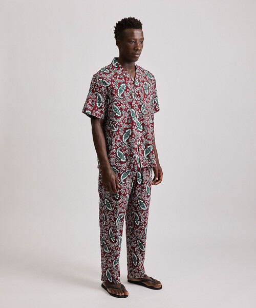 Saturdays NYC（サタデーズ ニューヨークシティ ）の「Canty Open Collar Paisley Printed SS Shirt（シャツ/ブラウス・メンズ・レッド/グリーン・L/M/S/XL/X-SMALL）」の9枚目の写真