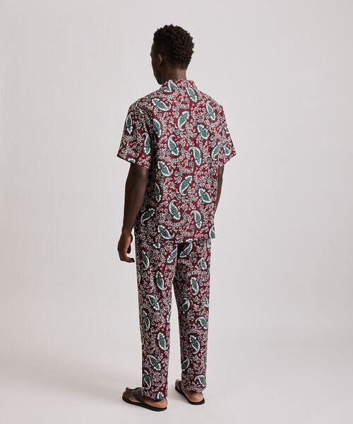 Saturdays NYC（サタデーズ ニューヨークシティ ）の「Canty Open Collar Paisley Printed SS Shirt（シャツ/ブラウス・メンズ・レッド/グリーン・L/M/S/XL/X-SMALL）」の8枚目の写真