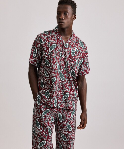 saturdaysシャツiridescent canty ss shirt新品 Saturdays NYC｜Canty Bowling SS Shirt | Rakuten Fashion(楽天