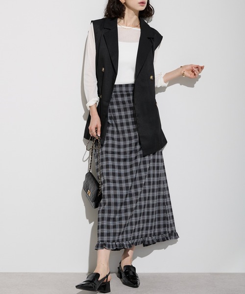 豪華】新品 段々フリル 裾ゴールデンラメリボン ラテンスカート黒