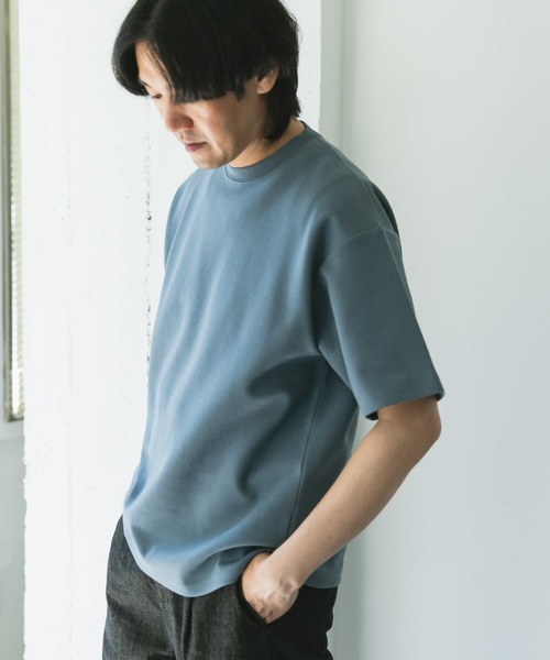 as\"on asonリーフボタンT ネイビー トップス Tシャツ 別注＜RUSSELL ATHLETIC for ASTRAET＞ACID WASH Tシャツ（T