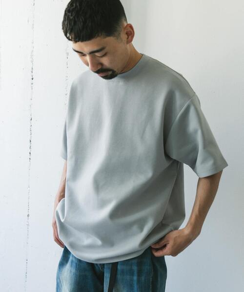 URBAN RESEARCH DOORS（アーバンリサーチドアーズ）の「ダンボール ボックス ショートスリーブ Tシャツ（Tシャツ/カットソー・メンズ・ライトグレー/チャコールグレー/ブルー・MEDIUM/LARGE）」の5枚目の写真