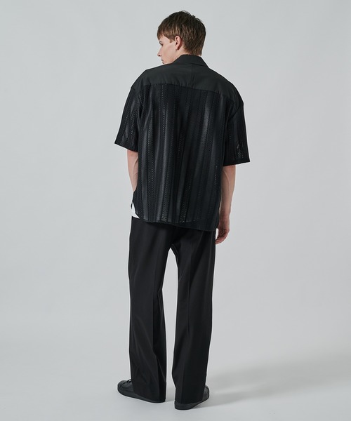 STUDIOUS（ステュディオス）の「RUSSELL LACE SHIRTS（シャツ/ブラウス・メンズ・ダークグリーン/ブラック・1/2）」の4枚目の写真