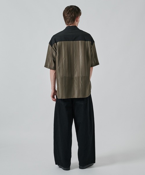 STUDIOUS（ステュディオス）の「RUSSELL LACE SHIRTS（シャツ/ブラウス・メンズ・ダークグリーン/ブラック・1/2）」の8枚目の写真