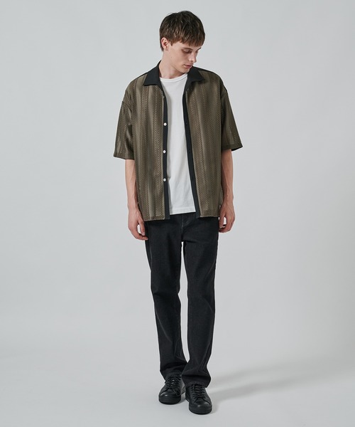 STUDIOUS（ステュディオス）の「RUSSELL LACE SHIRTS（シャツ/ブラウス・メンズ・ダークグリーン/ブラック・1/2）」の5枚目の写真