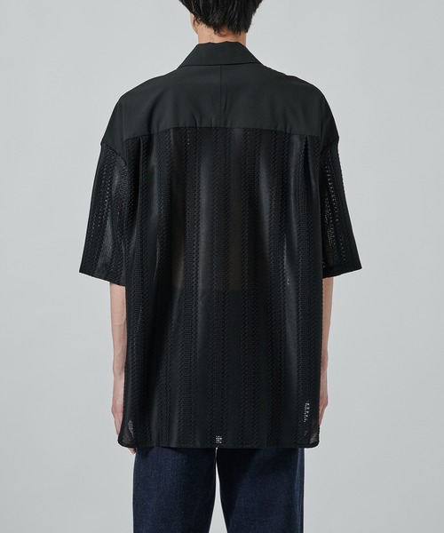 STUDIOUS（ステュディオス）の「RUSSELL LACE SHIRTS（シャツ/ブラウス・メンズ・ダークグリーン/ブラック・1/2）」の11枚目の写真