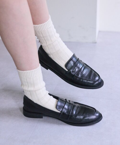 極美品！ロブス LOBBS コインローファー 伊製 ネイビー 42/26cm セール】コインローファー（ローファー）｜mystic（ミスティック