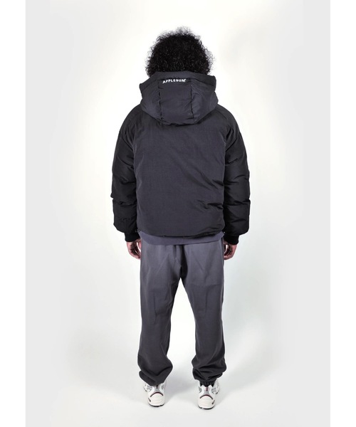 【美品】APPLEBUM アップルバム　ダウンジャケット　ブラック(M) Short Puff Hood Jacket（ダウンジャケット/コート）｜APPLEBUM
