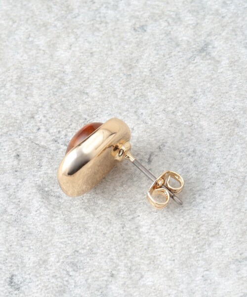 OPAQUE.CLIP(オペークドットクリップ)の「メタル縁取りカラーピアス(ピアス(両耳用)・レディース・ゴールド/シルバー・00)」の5枚目の写真