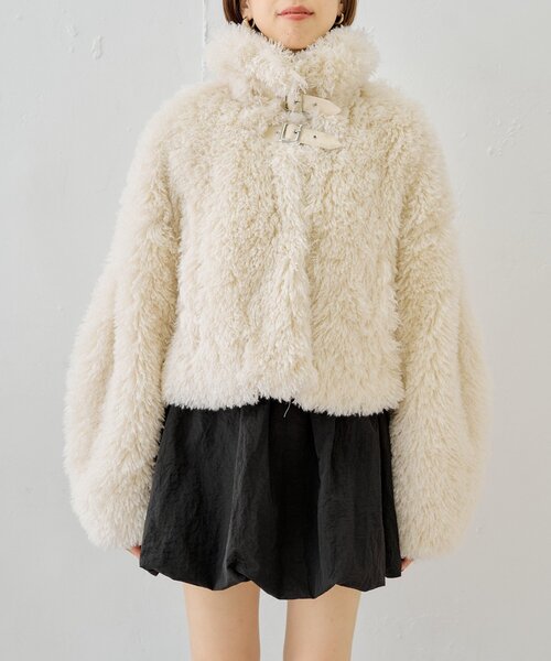 chico チコ　プードルコート　アイボリー chico チコ プードルコート アイボリー - メルカリ