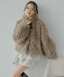 chico チコ プードルコート ブラウン Chico(チコ)|その他アウター(ブラウン系)一覧 - WEAR