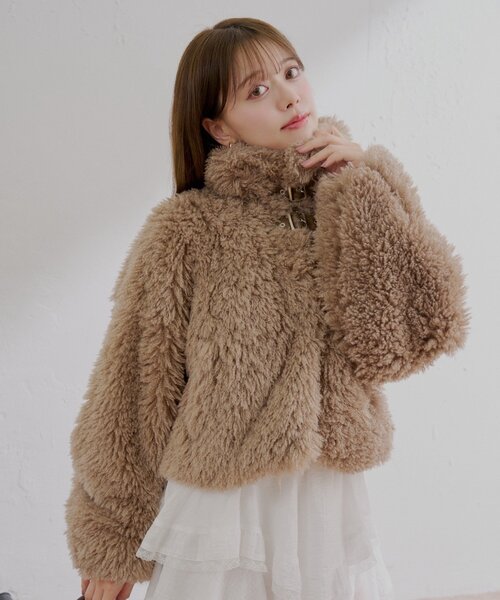 chico プードルコート ブラウン WEB限定/REVIVAL】プードルコート（その他アウター）｜Chico