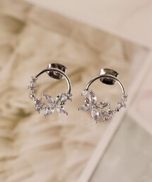 Tiaclasse（ティアクラッセ）の「【金属アレルギー対応】バタフライサークルピアス（ピアス（両耳用））」