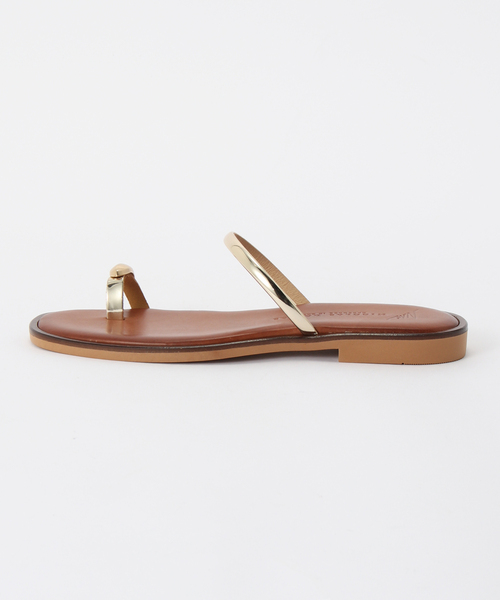 La TOTALITE（ラトータリテ）の「NICOLAS LAINAS/ニコラスライナス フラットサンダル（サンダル・レディース・ブラック/ベージュ・36/37/38）」の3枚目の写真