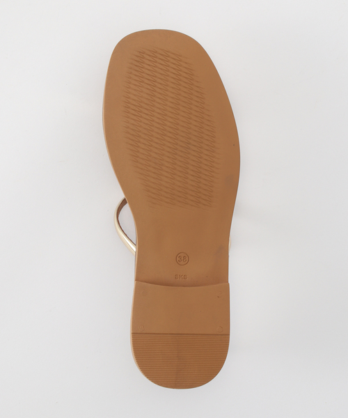 La TOTALITE（ラトータリテ）の「NICOLAS LAINAS/ニコラスライナス フラットサンダル（サンダル・レディース・ブラック/ベージュ・36/37/38）」の8枚目の写真