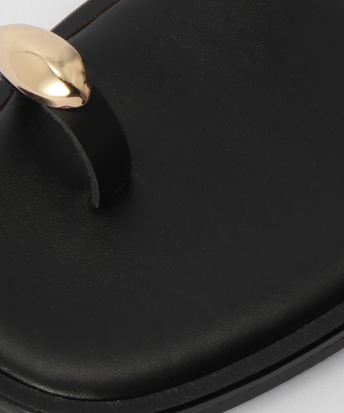 La TOTALITE（ラトータリテ）の「NICOLAS LAINAS/ニコラスライナス フラットサンダル（サンダル・レディース・ブラック/ベージュ・36/37/38）」の9枚目の写真