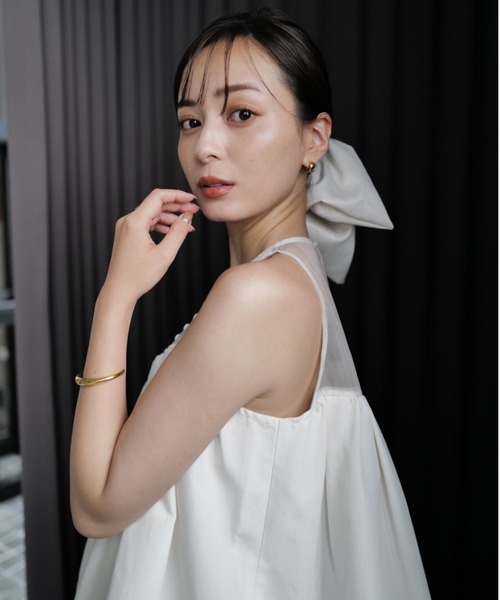 ヴィンテージサテンスクエアシュシュ（シュシュ）｜anuans（ア