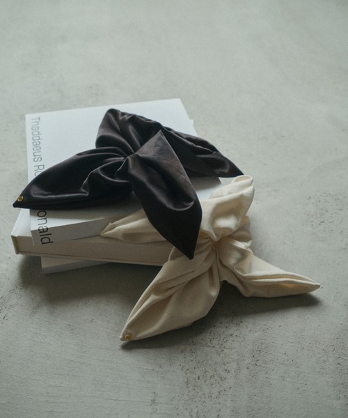 ヴィンテージサテンスクエアシュシュ（シュシュ）｜anuans（ア