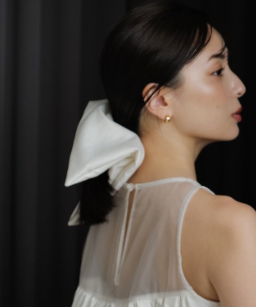 ヴィンテージサテンスクエアシュシュ（シュシュ）｜anuans（ア