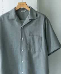 URBAN RESEARCH DOORS | マイクロサッカー オープンカラー ショートスリーブシャツ(シャツ/ブラウス)