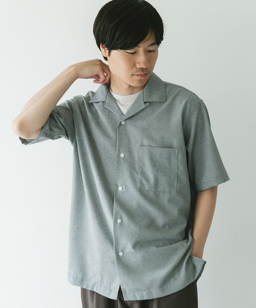 ネイビー ショートスリーブ 半袖シャツ　ブラウス 楽天市場】【SALE／80%OFF】ツイル オープンカラー ショート