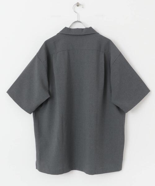 URBAN RESEARCH DOORS（アーバンリサーチドアーズ）の「マイクロサッカー オープンカラー ショートスリーブシャツ（シャツ/ブラウス・メンズ・グレー/チャコールグレー/ブルー・MEDIUM/LARGE）」の13枚目の写真