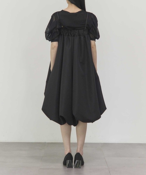 THE PERMANENT EYE(ザパーマネントアイ)の「【THE TOKYO/ザトウキョウ】2way Balloon Bare Dress/バルーンベアドレス/ミニドレス/バルーンスカート(スカート・レディース・ネイビー/ブラック・FREE)」の5枚目の写真