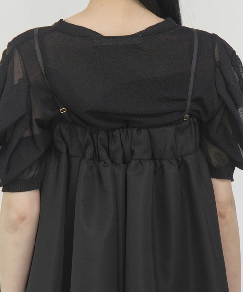 THE PERMANENT EYE(ザパーマネントアイ)の「【THE TOKYO/ザトウキョウ】2way Balloon Bare Dress/バルーンベアドレス/ミニドレス/バルーンスカート(スカート・レディース・ネイビー/ブラック・FREE)」の8枚目の写真